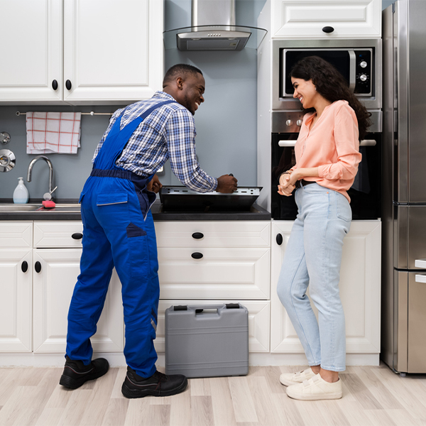 can you provide an estimate for cooktop repair before beginning any work in Pineola